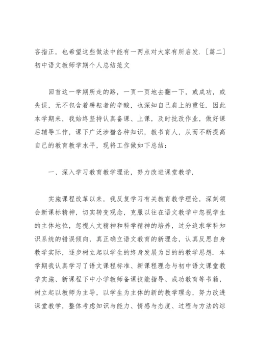 初中语文教师学期个人总结范文.docx