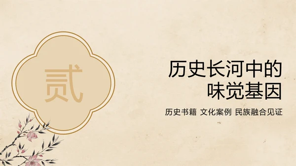 中国风水墨工笔非遗美食保护PPT模板