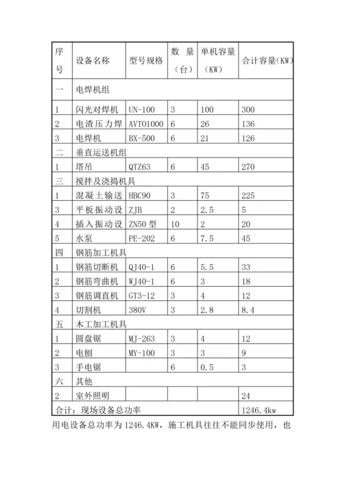 工地现场用发电机用电综合施工专题方案(2).docx