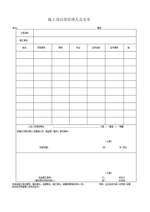 湖北省建筑工程施工统一用表2016年版A29304