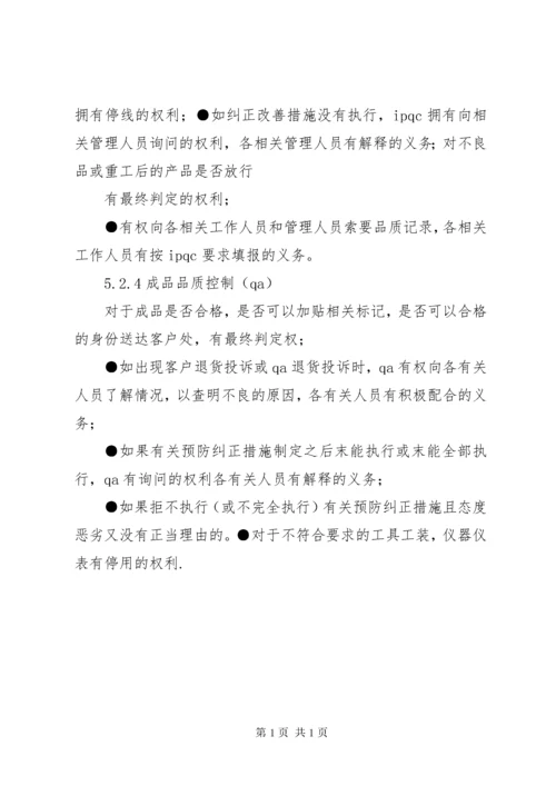 各部门职责及权限 (2).docx