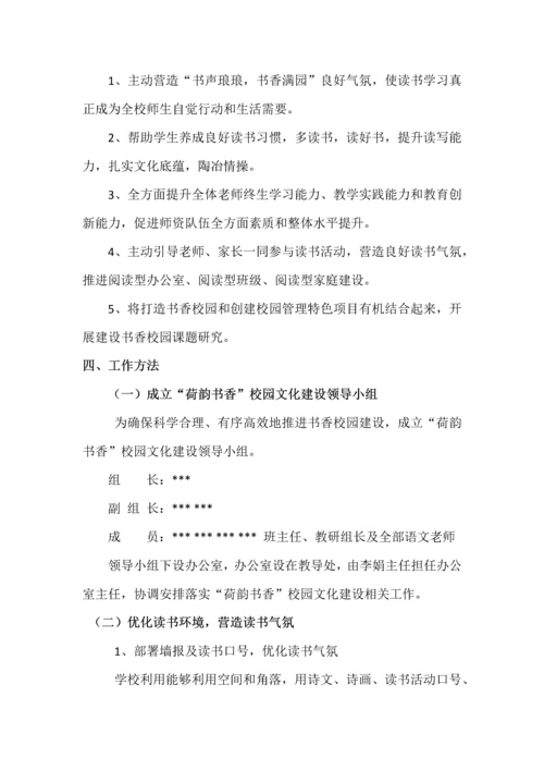 初中书香校园建设专业方案.docx