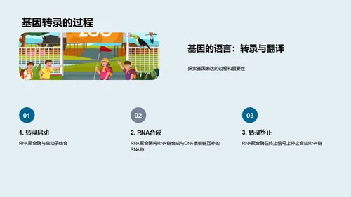 DNA科学解析，遗传生物学通用PPT模板