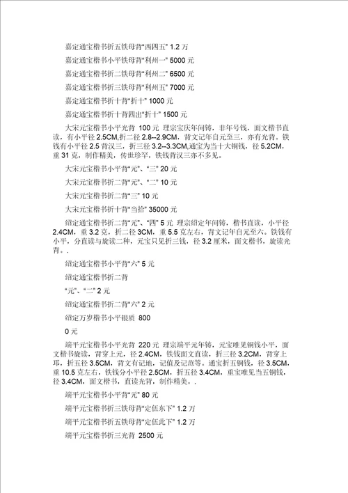 商业精英必看古代钱币拍卖价格是多少