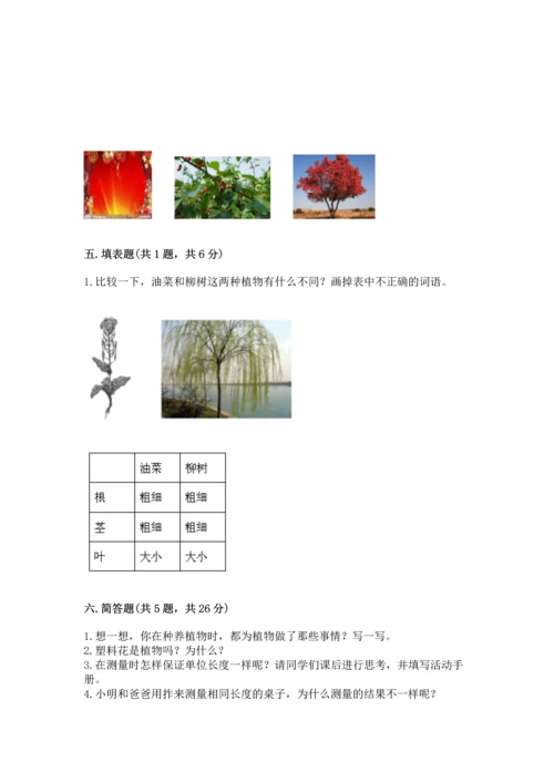 教科版小学一年级上册科学期末测试卷及1套参考答案.docx