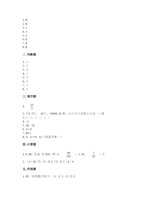 北京版六年级下册期末真题卷附参考答案（名师推荐）.docx