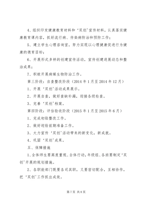 靖边七小双创工作领导小组及实施方案.docx