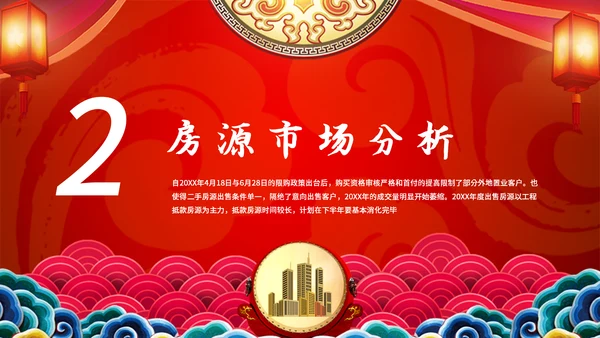 中国风开工大吉模板通用PPT模板
