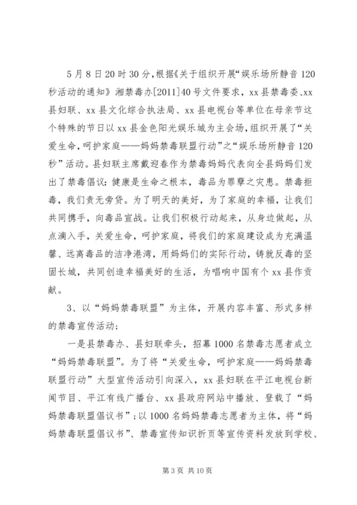 乡镇妇联禁毒工作总结.docx