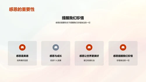 培养感恩意识PPT模板