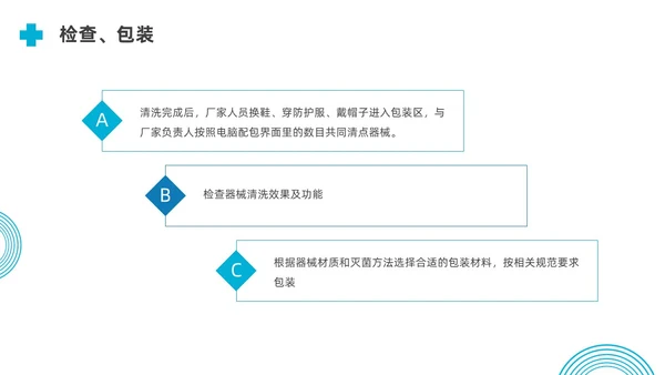 蓝色水彩简约商务外来器械的管理及处理流程培训PPT器械管理