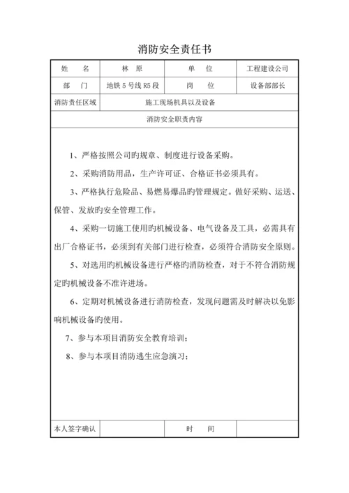 施工队消防安全责任书.docx