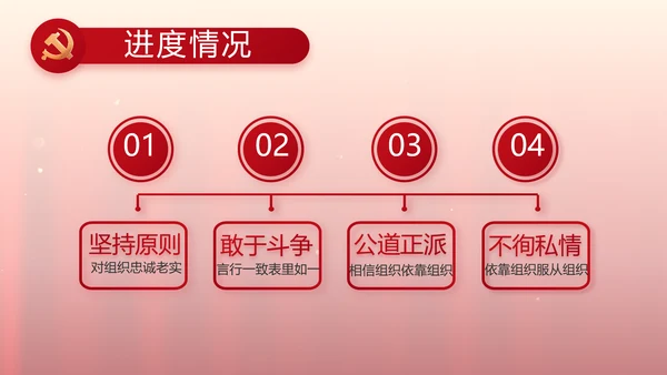 红色入党PPT背景入党誓词宣誓仪式模板