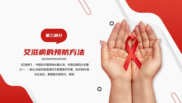 山大二院艾滋病知识讲座PPT模板
