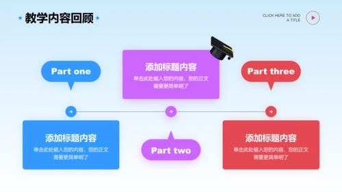 多彩3D风格教育教学通用主题PPT演示模板