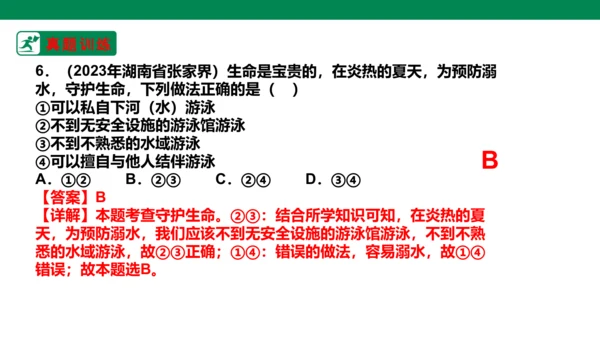 新课标七上第四单元生命的思考复习课件2023