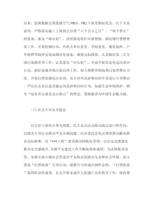 精编之乡镇政府工作总结工作报告范文.docx