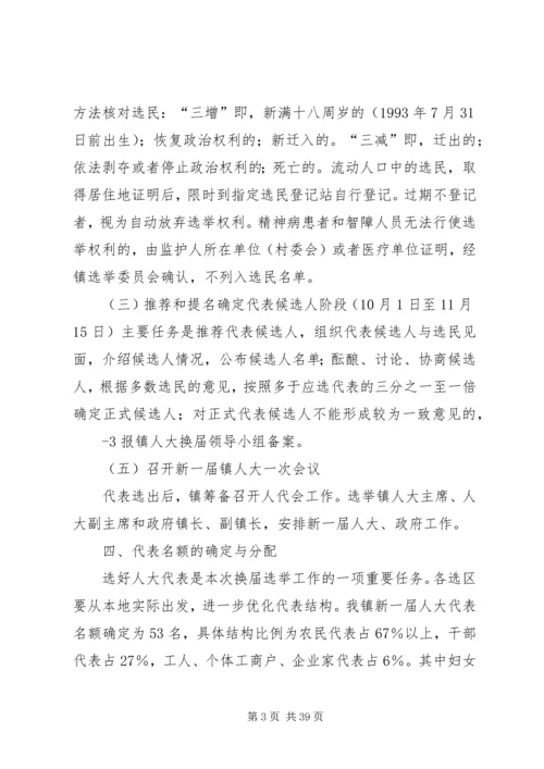 镇人民代表大会换届选举工作实施方案.docx