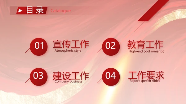 大气党风廉政建设工作总结动态PPT