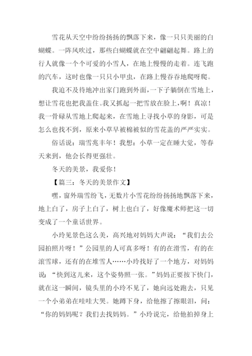 冬天的美景作文300字.docx