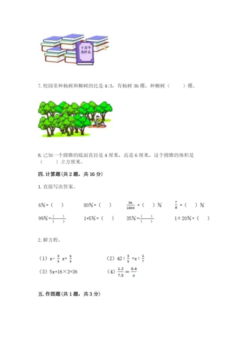 北师大版小学数学六年级下册期末检测试题含答案（突破训练）.docx