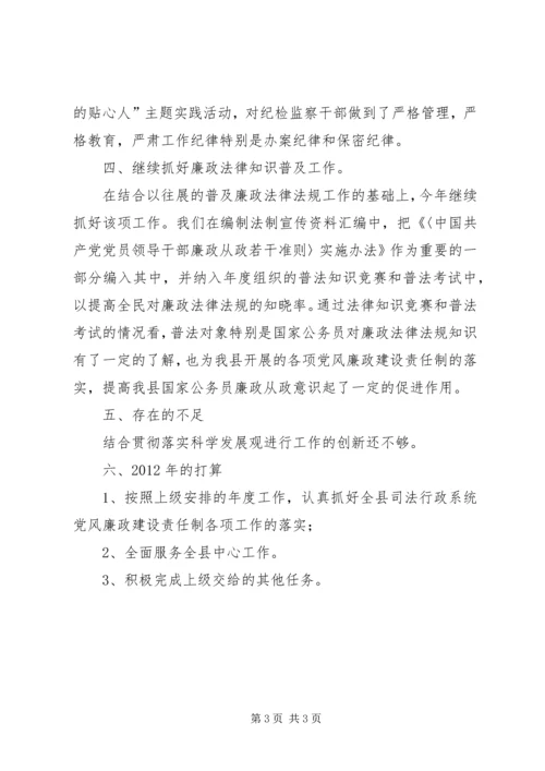 司法局惩防体系工作报告.docx