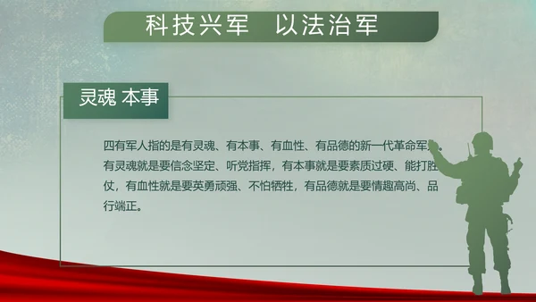 八一部队党课青春梦强军梦部队教育PPT