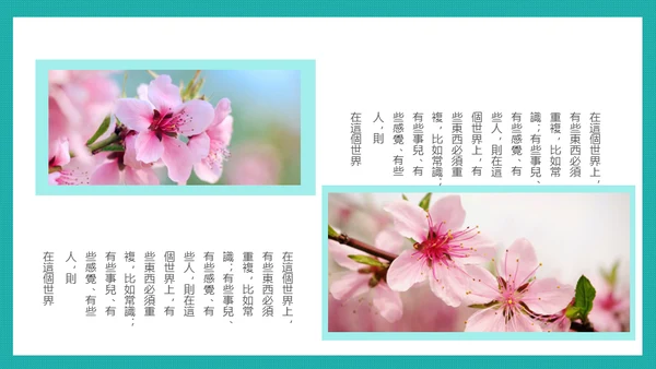 泛舟湖上通用PPT模板