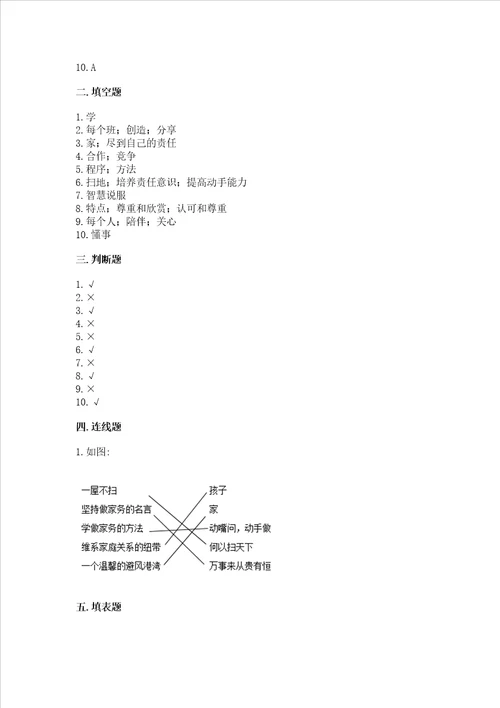 2022四年级上册道德与法治期中测试卷及参考答案精练
