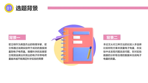 3D创意风物理学生开题本科论文毕业答辩物理专业