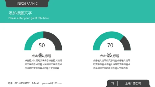 绿色系大气欧美商务风企业宣传通用PPT模板