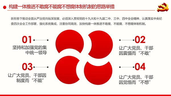 全面从严治党反腐倡廉微腐败党课PPT模板