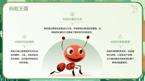 绿色插画风科普知识动物PPT