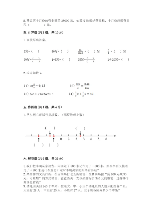冀教版六年级下册期末真题卷附答案（完整版）.docx