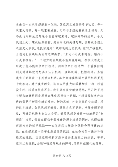 解放思想抢抓机遇奋发作为协同发展学习心得.docx