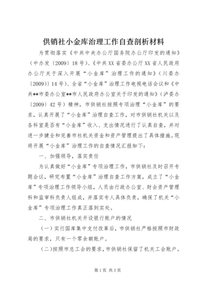 供销社小金库治理工作自查剖析材料.docx