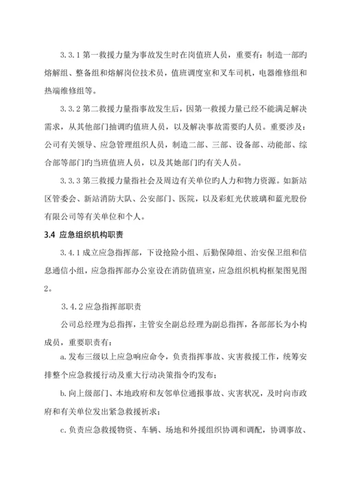 玻璃窑炉事故应急全新预案.docx