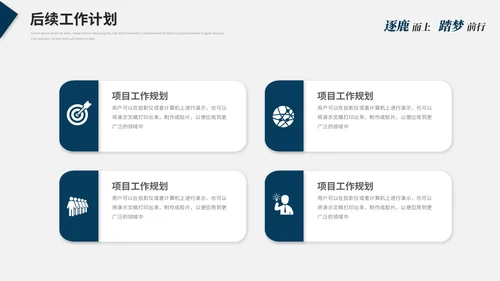 蓝色简约大气线条几何年度工作总结工作汇报述职报告ppt模板