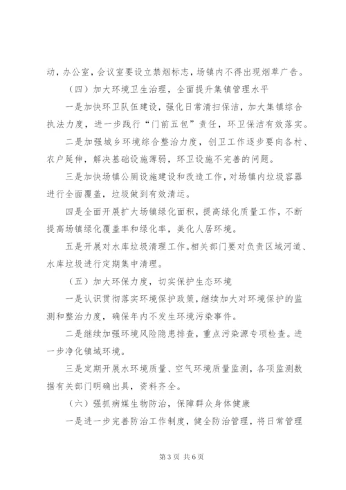 XX年创建国家卫生乡镇工作计划.docx