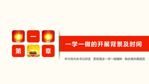 共青团一学一做学习PPT五四青年节完整版