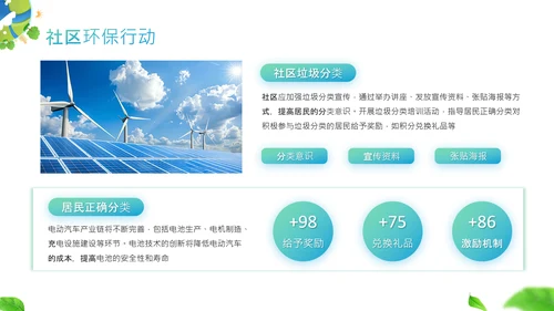 蓝绿色商务风公益环保宣传PPT