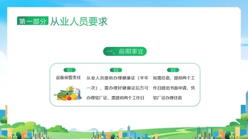 企业食堂从业人员食品操作流程安全食品安全PPT课件员工培训