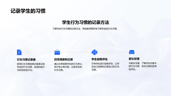 行为习惯教师培训PPT模板