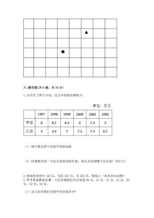 人教版四年级下册数学期末测试卷及答案【必刷】.docx