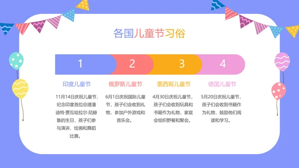 紫色卡通风六一儿童节主题班会PPT