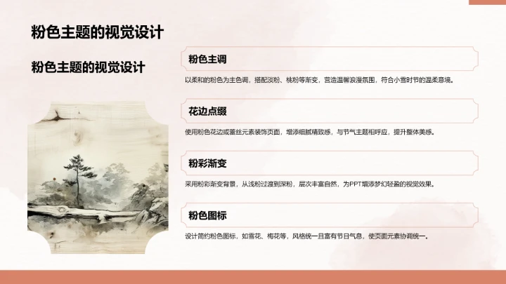 二十四节气小雪PPT模板