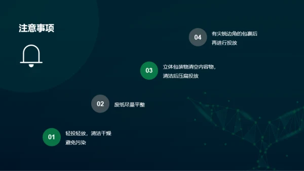 绿色环保科技垃圾分类投放指南PPT案例