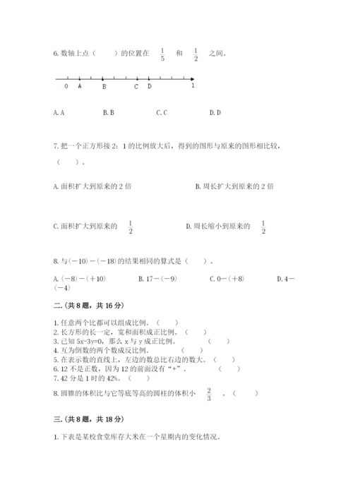 河南省【小升初】2023年小升初数学试卷及参考答案（最新）.docx