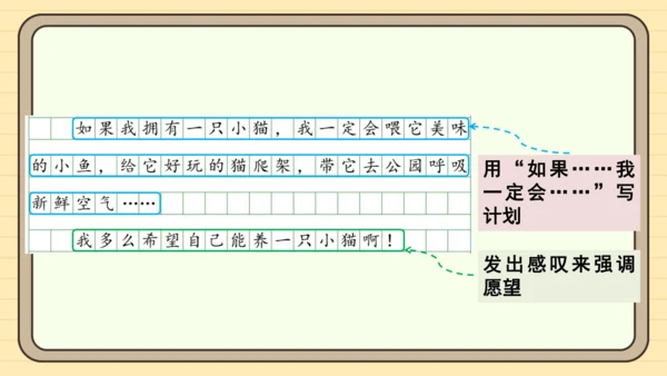 统编版语文二年级下册2024-2025学年度第七单元写话：养小动物的理由（课件）