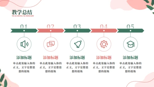 素雅柔和教学通用PPT模板